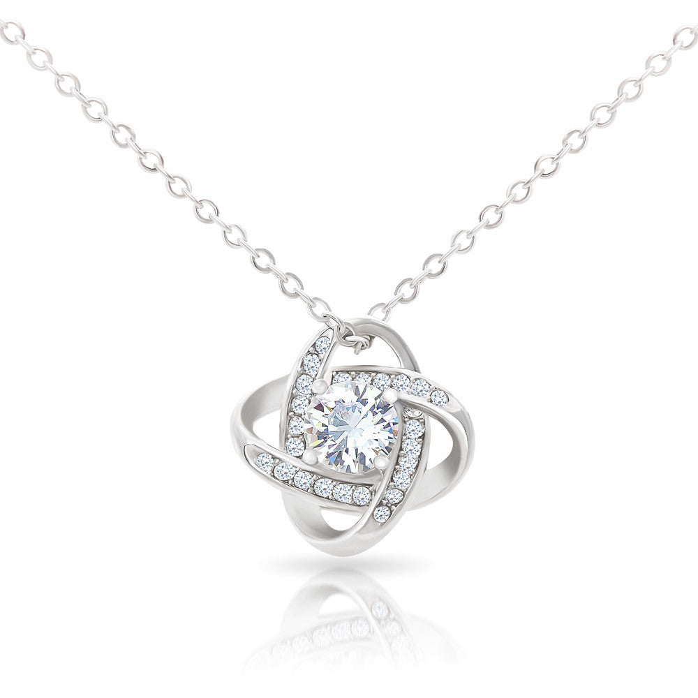 Luxury Love Knot Necklace - To My Soulmate Love Knot Necklace (Yellow & White Gold Variants)