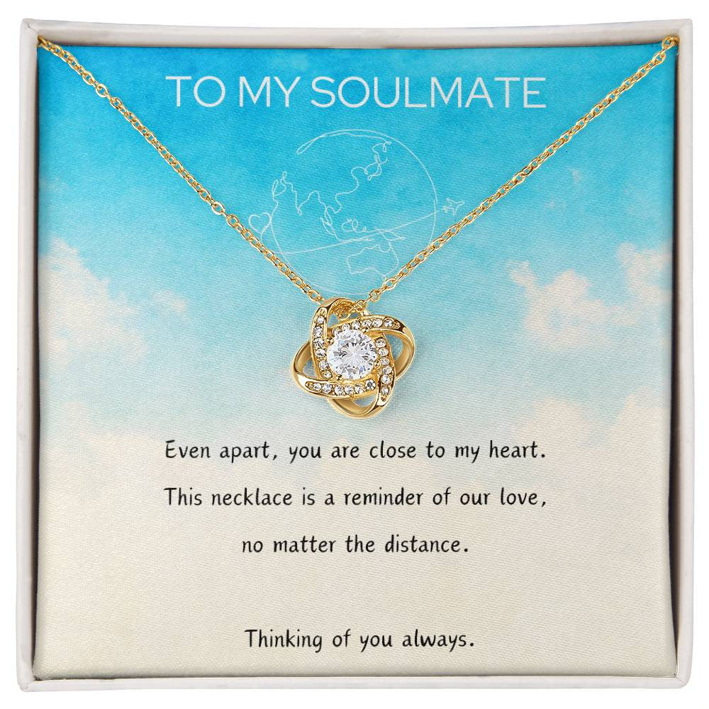 Luxury Love Knot Necklace - To My Soulmate Love Knot Necklace (Yellow & White Gold Variants)