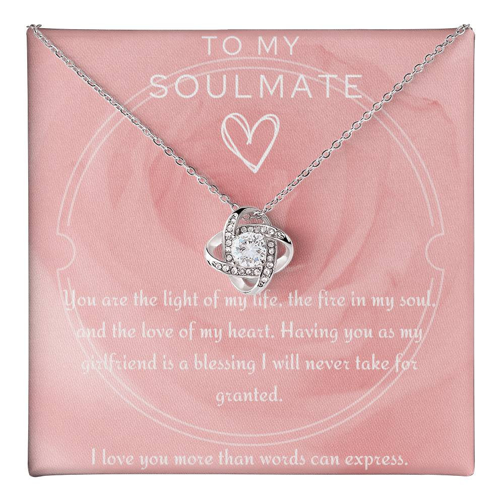 Luxury Love Knot Necklace - To My Soulmate Love Knot Necklace (Yellow & White Gold Variants)