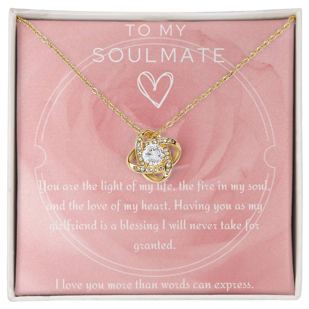 Luxury Love Knot Necklace - To My Soulmate Love Knot Necklace (Yellow & White Gold Variants)