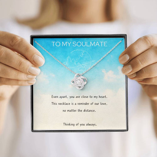 Luxury Love Knot Necklace - To My Soulmate Love Knot Necklace (Yellow & White Gold Variants)